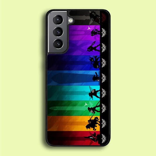 The Legend of Zelda Silhouette Samsung Galaxy A16 Case-Rubber / Black (2D Case)-Xtracase