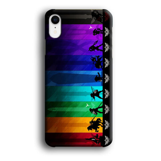 The Legend of Zelda Silhouette iPhone XR Case-Plastic / Full Wrap (3D Case)-Xtracase