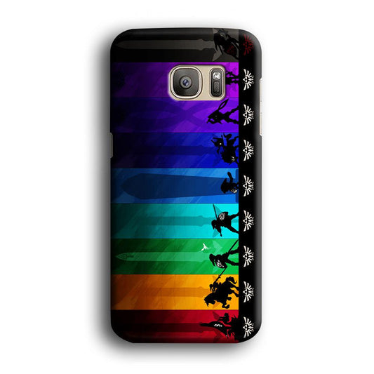The Legend of Zelda Silhouette Samsung Galaxy S7 Case-Plastic / Full Wrap (3D Case)-Xtracase