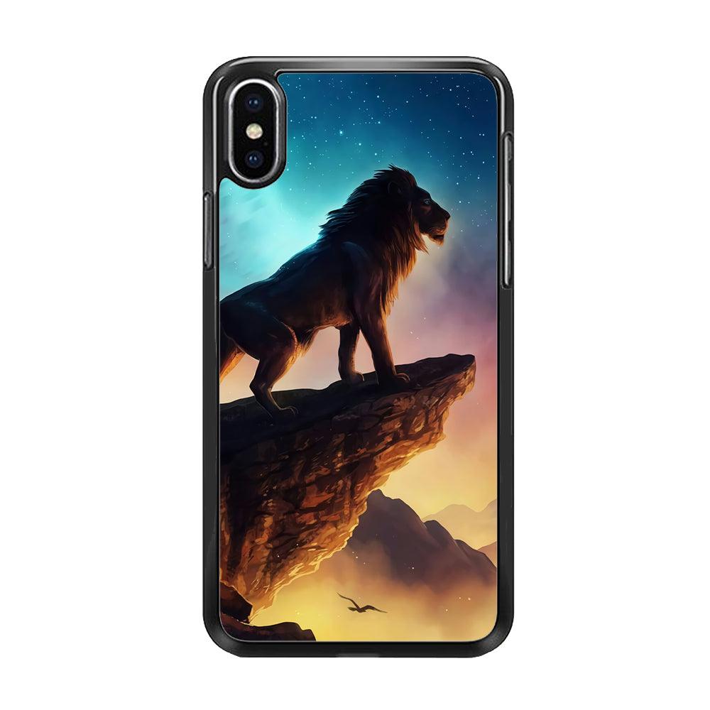 The Lion King iPhone Xs Case-Rubber / Black (2D Case)-Xtracase