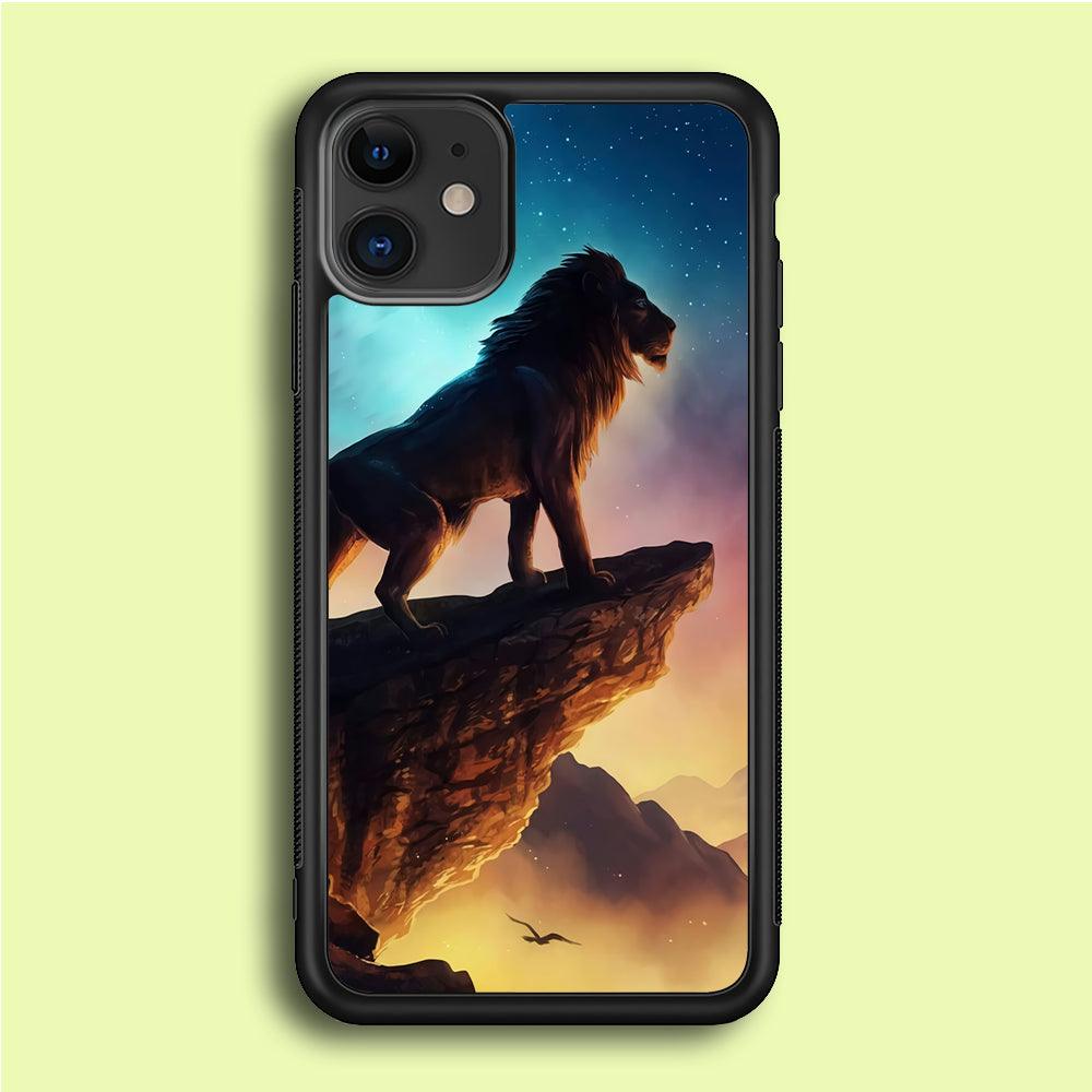 The Lion King iPhone 12 Mini Case-Rubber / Black (2D Case)-Xtracase