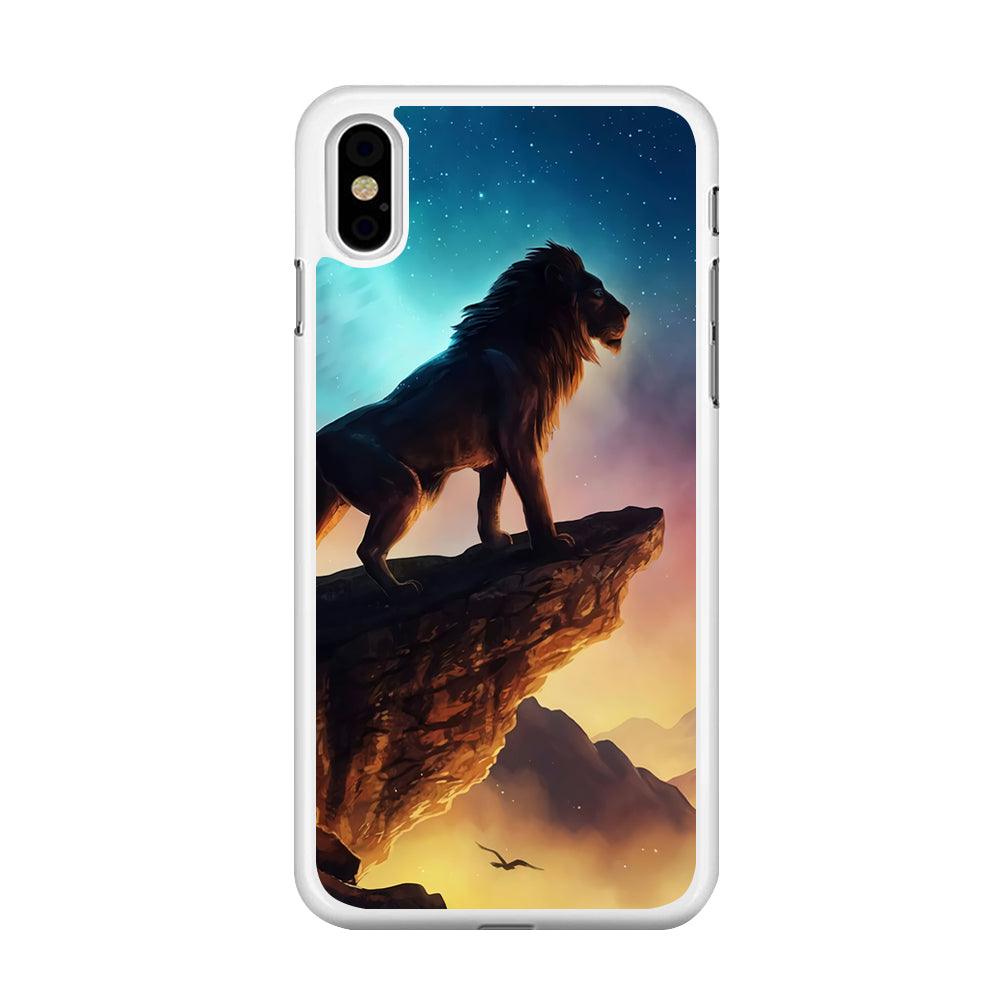 The Lion King iPhone Xs Case-Rubber / White (2D Case)-Xtracase