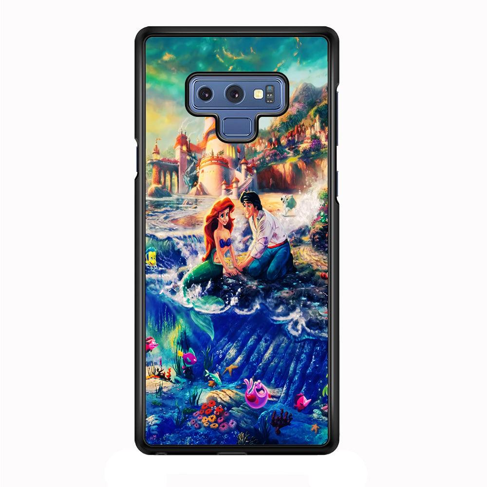 The Little Mermaid Samsung Galaxy Note 9 Case-Rubber / White (2D Case)-Xtracase