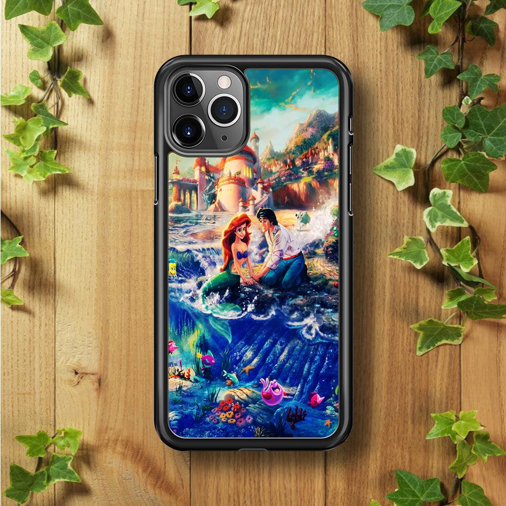 The Little Mermaid iPhone 11 Pro Max Case-Rubber / Black (2D Case)-Xtracase