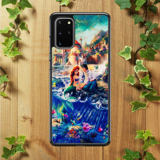 The Little Mermaid Samsung Galaxy S20 Plus Case-Rubber / Black (2D Case)-Xtracase