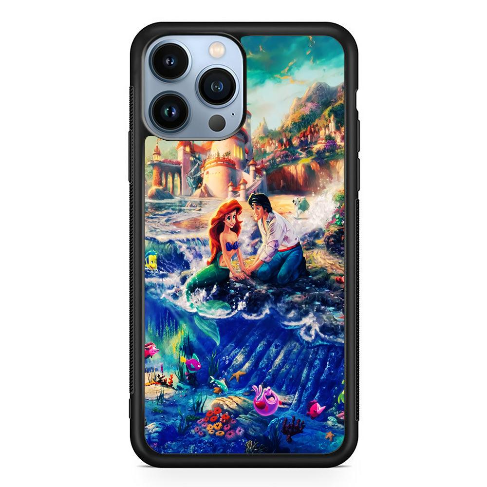 The Little Mermaid iPhone 13 Pro Max Case-Rubber / Black (2D Case)-Xtracase