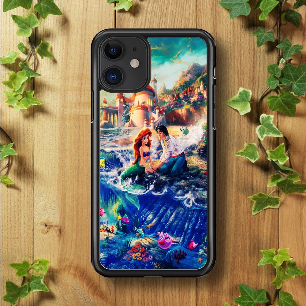 The Little Mermaid iPhone 11 Case-Rubber / Black (2D Case)-Xtracase