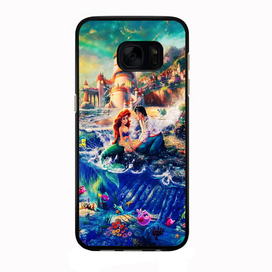 The Little Mermaid Samsung Galaxy S7 Case-Rubber / Black (2D Case)-Xtracase