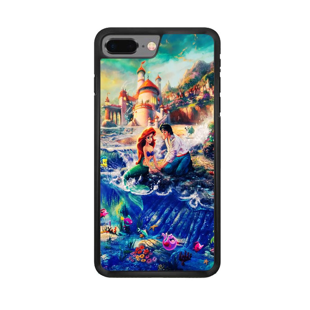 The Little Mermaid iPhone 7 Plus Case-Rubber / Black (2D Case)-Xtracase