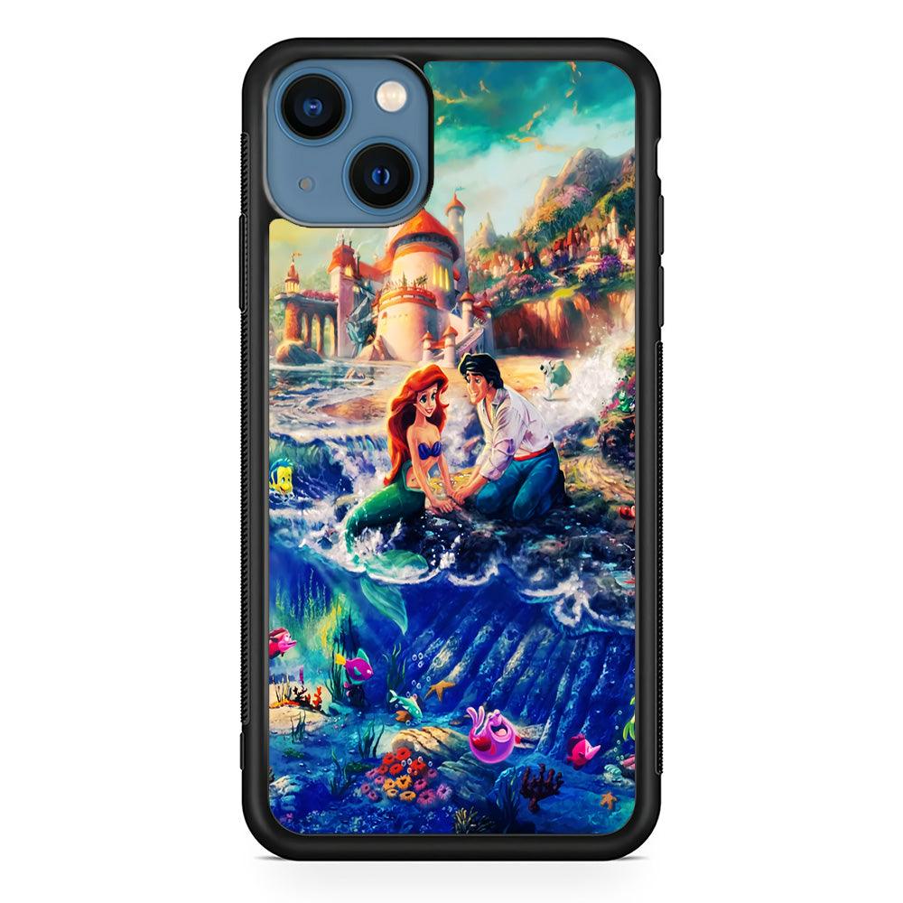 The Little Mermaid iPhone 13 Case-Rubber / Black (2D Case)-Xtracase
