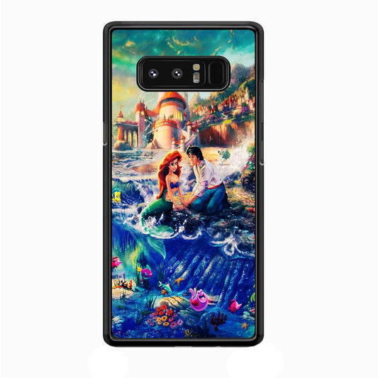 The Little Mermaid Samsung Galaxy Note 8 Case-Rubber / Black (2D Case)-Xtracase