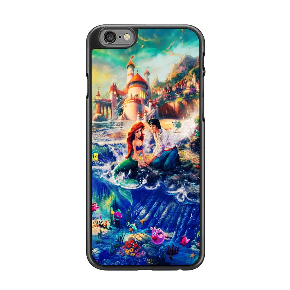 The Little Mermaid iPhone 6 Plus | 6s Plus Case-Rubber / Black (2D Case)-Xtracase