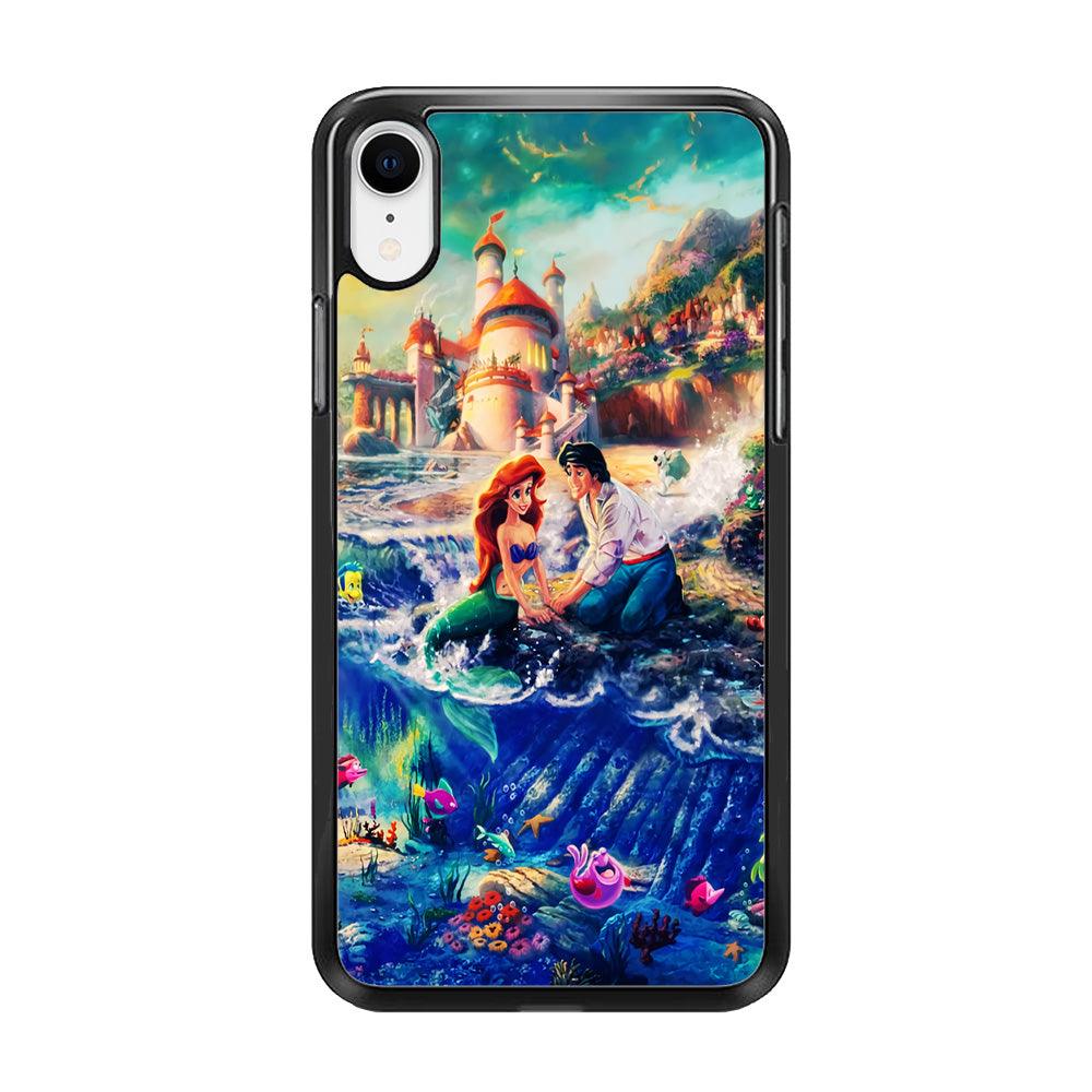 The Little Mermaid iPhone XR Case-Rubber / Black (2D Case)-Xtracase