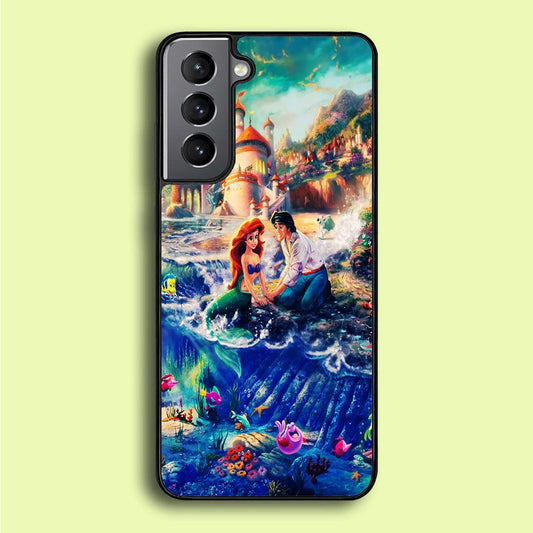 The Little Mermaid Samsung Galaxy S21 Plus Case-Rubber / Black (2D Case)-Xtracase