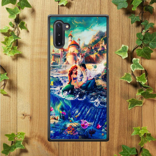 The Little Mermaid Samsung Galaxy Note 10 Case-Rubber / Black (2D Case)-Xtracase