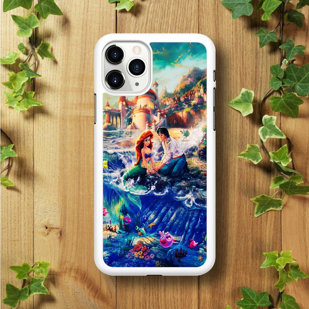 The Little Mermaid iPhone 11 Pro Max Case-Rubber / White (2D Case)-Xtracase