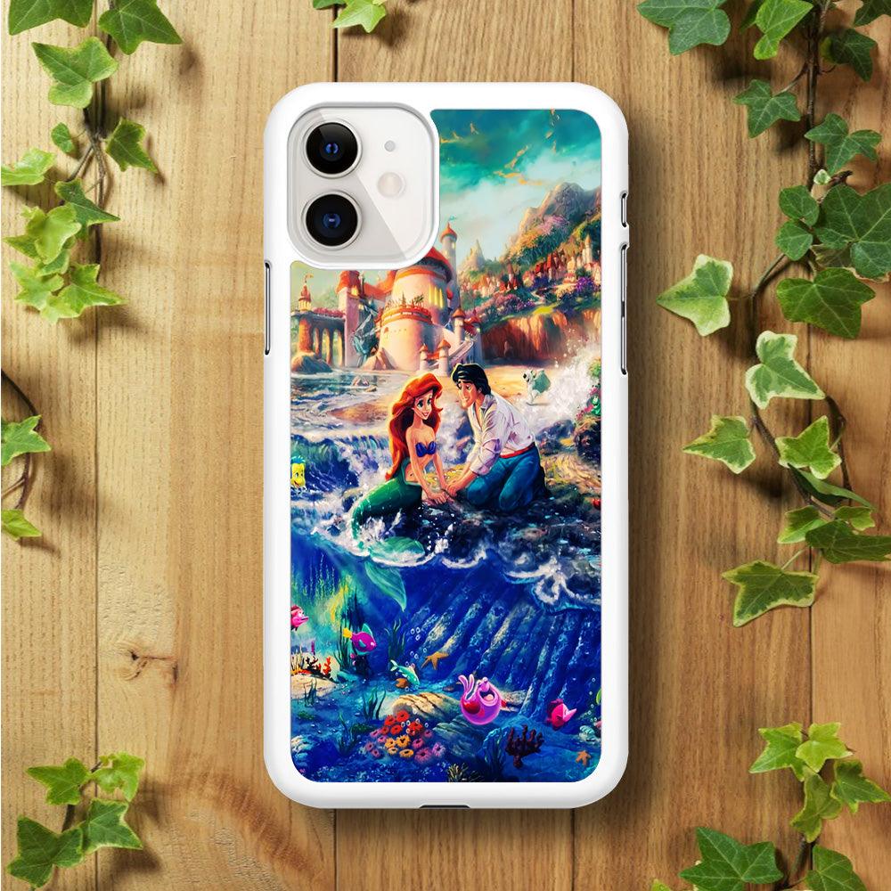 The Little Mermaid iPhone 11 Case-Rubber / White (2D Case)-Xtracase