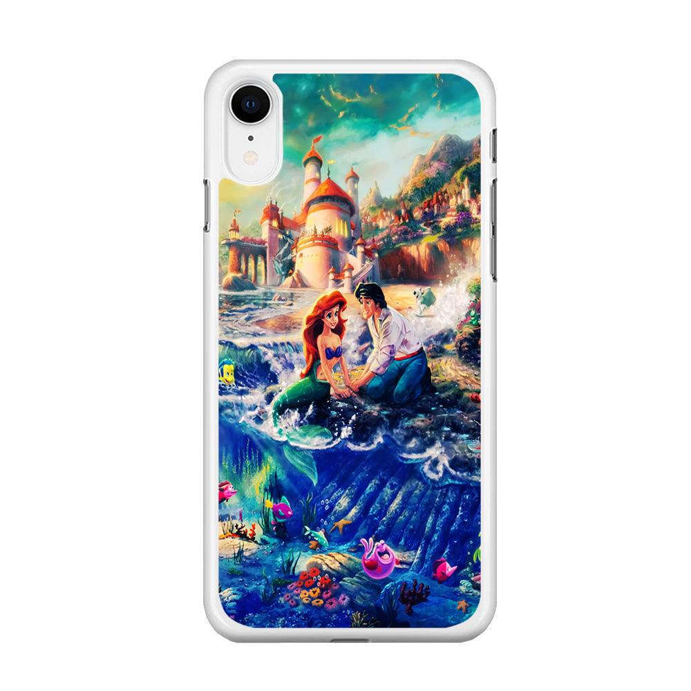 The Little Mermaid iPhone XR Case-Rubber / White (2D Case)-Xtracase