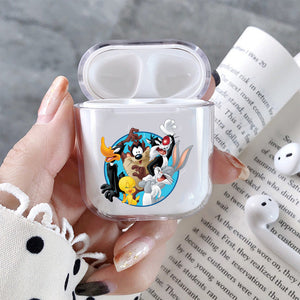 The Looney Tunes Family Hard Plastic Protective Clear Case Cover For Apple Airpods