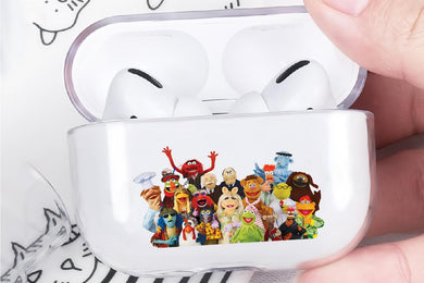 The Muppet Family Hard Plastic Protective Clear Case Cover For Apple Airpod Pro