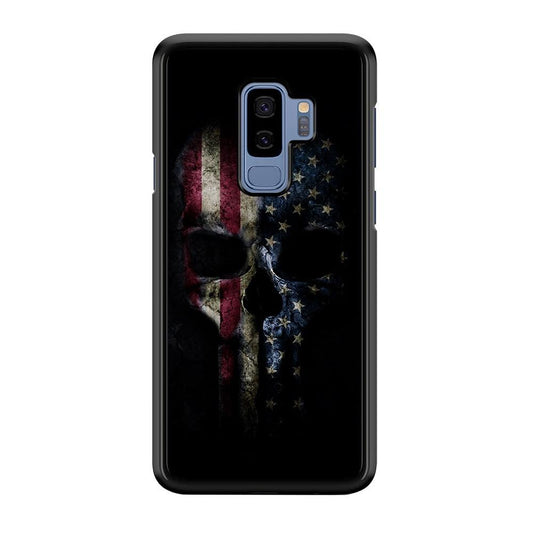 The Punisher American Flag Samsung Galaxy S9 Plus Case-Plastic / Full Wrap (3D Case)-Xtracase