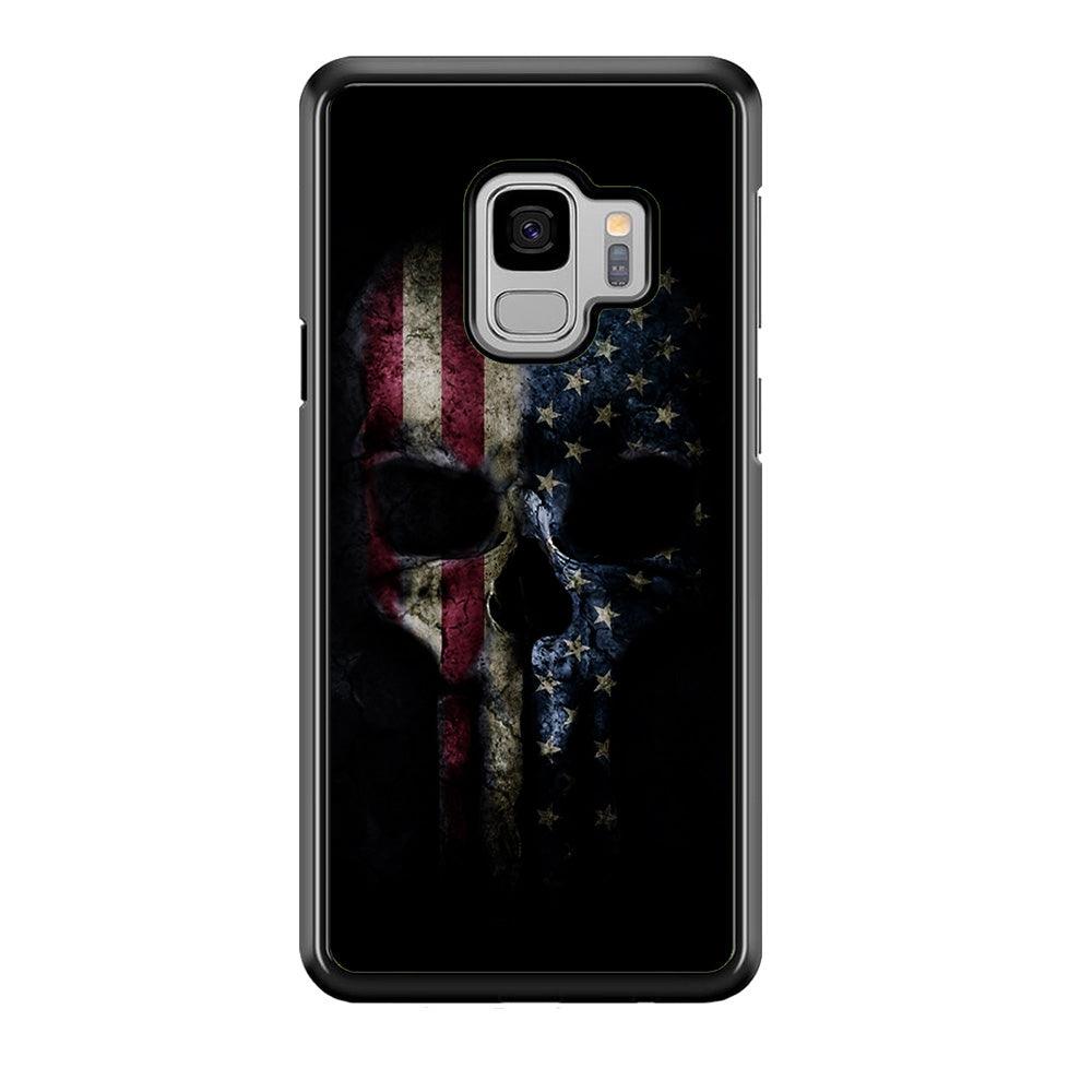 The Punisher American Flag Samsung Galaxy S9 Case-Plastic / Full Wrap (3D Case)-Xtracase