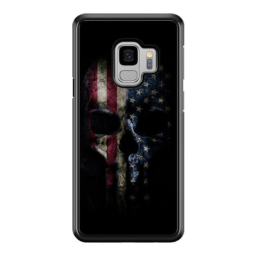 The Punisher American Flag Samsung Galaxy S9 Case-Plastic / Full Wrap (3D Case)-Xtracase