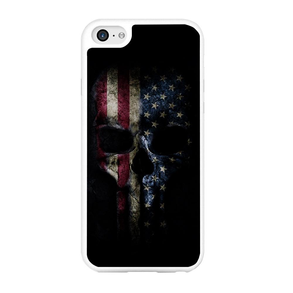 The Punisher American Flag iPhone 6 | 6s Case-Rubber / White (2D Case)-Xtracase