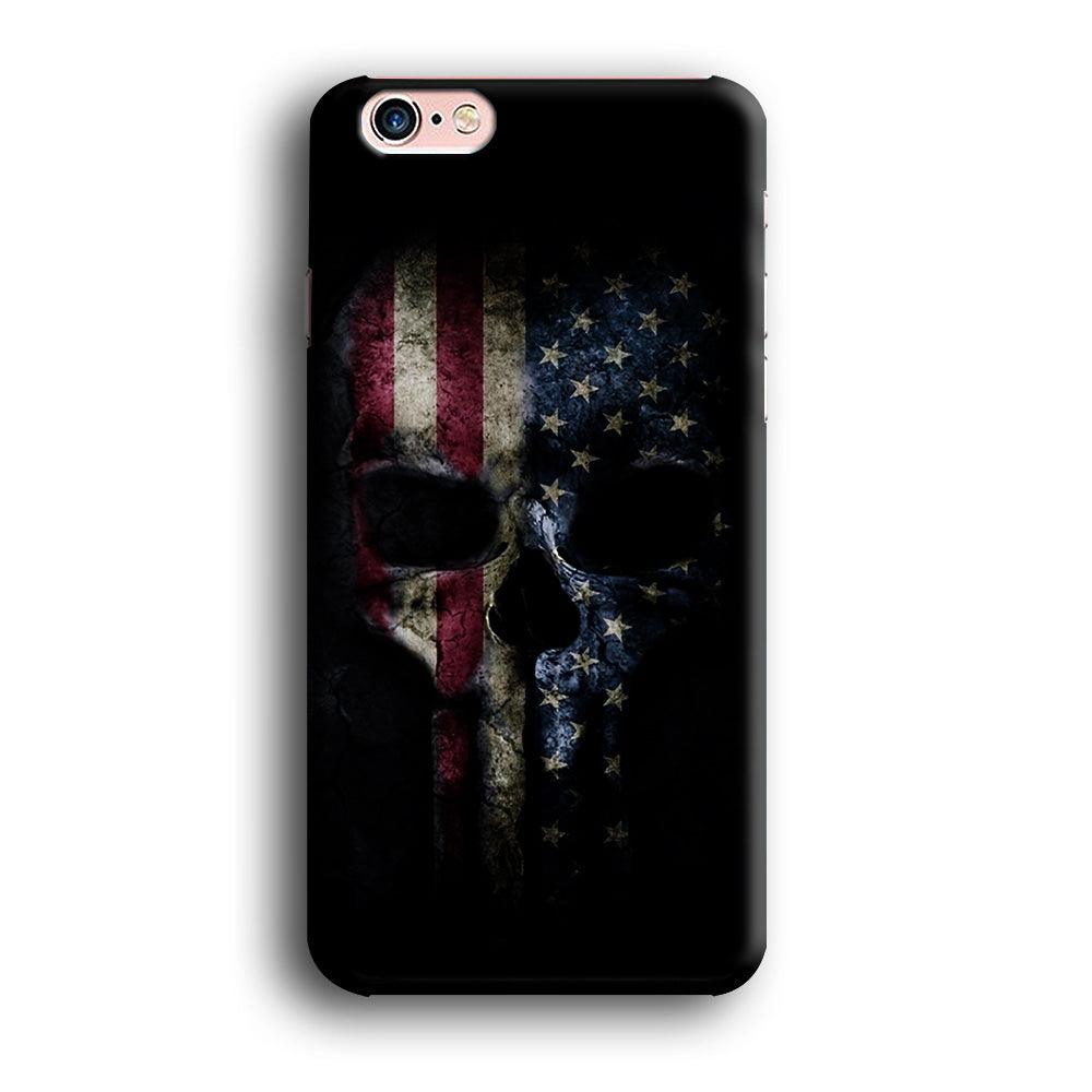 The Punisher American Flag iPhone 6 | 6s Case-Plastic / Full Wrap (3D Case)-Xtracase