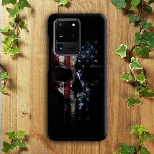 The Punisher American Flag Samsung Galaxy S20 Ultra Case