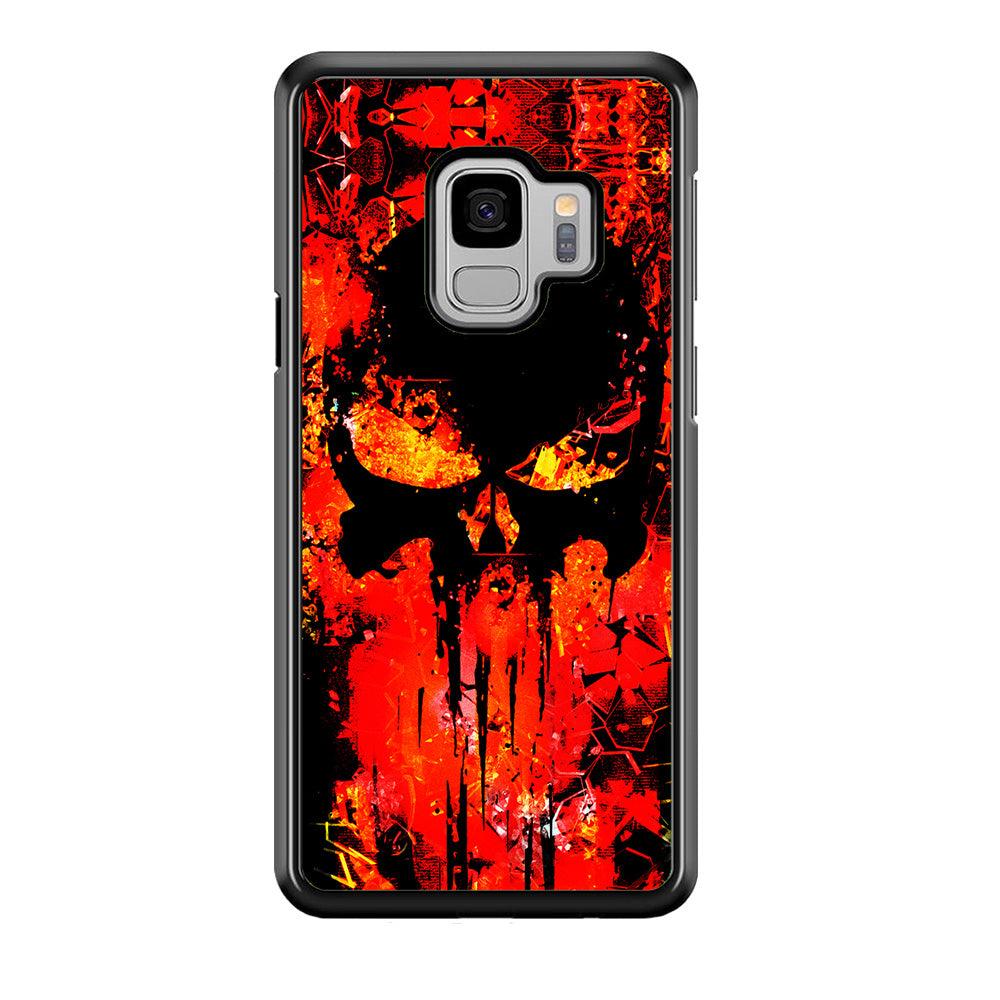 The Punisher Orange Background Samsung Galaxy S9 Case-Xtracase