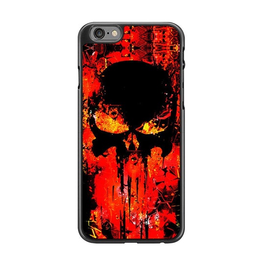 The Punisher Orange Background iPhone 6 Plus | 6s Plus Case-Rubber / Black (2D Case)-Xtracase