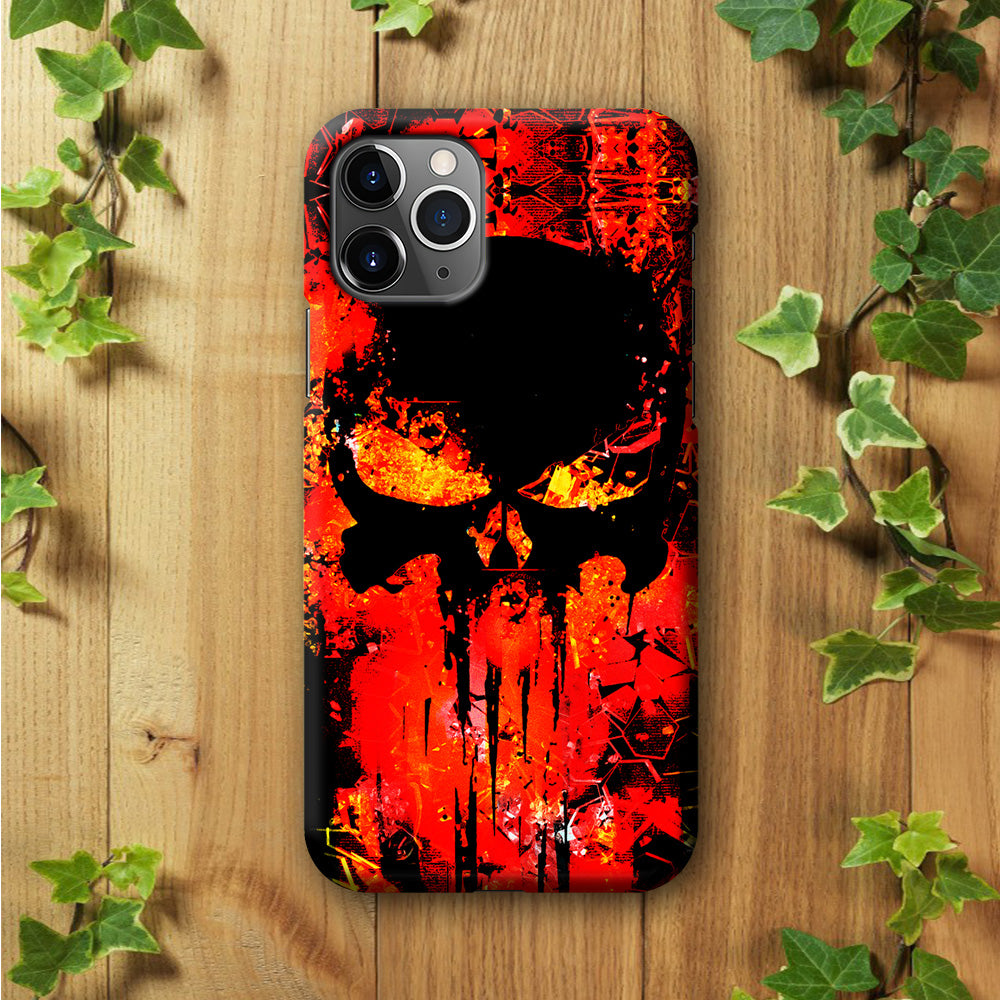 The Punisher Orange Background iPhone 11 Pro Case