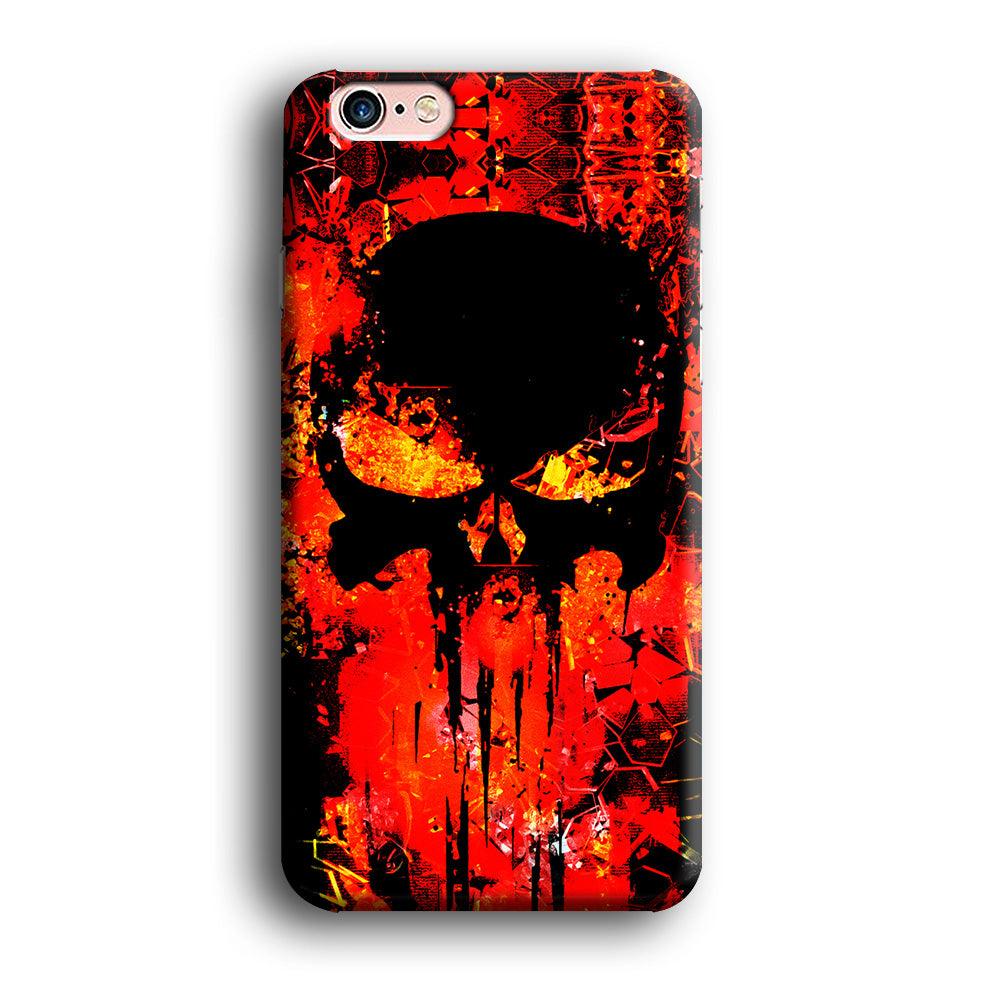 The Punisher Orange Background iPhone 6 | 6s Case-Plastic / Full Wrap (3D Case)-Xtracase