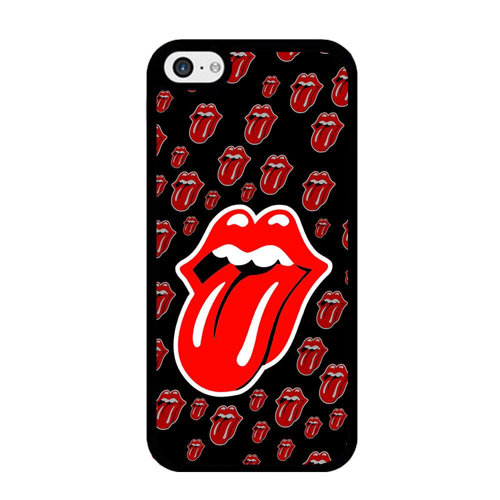 The Rolling Stones Logo iPhone 5 | 5s Case-Rubber / Black (2D Case)-Xtracase