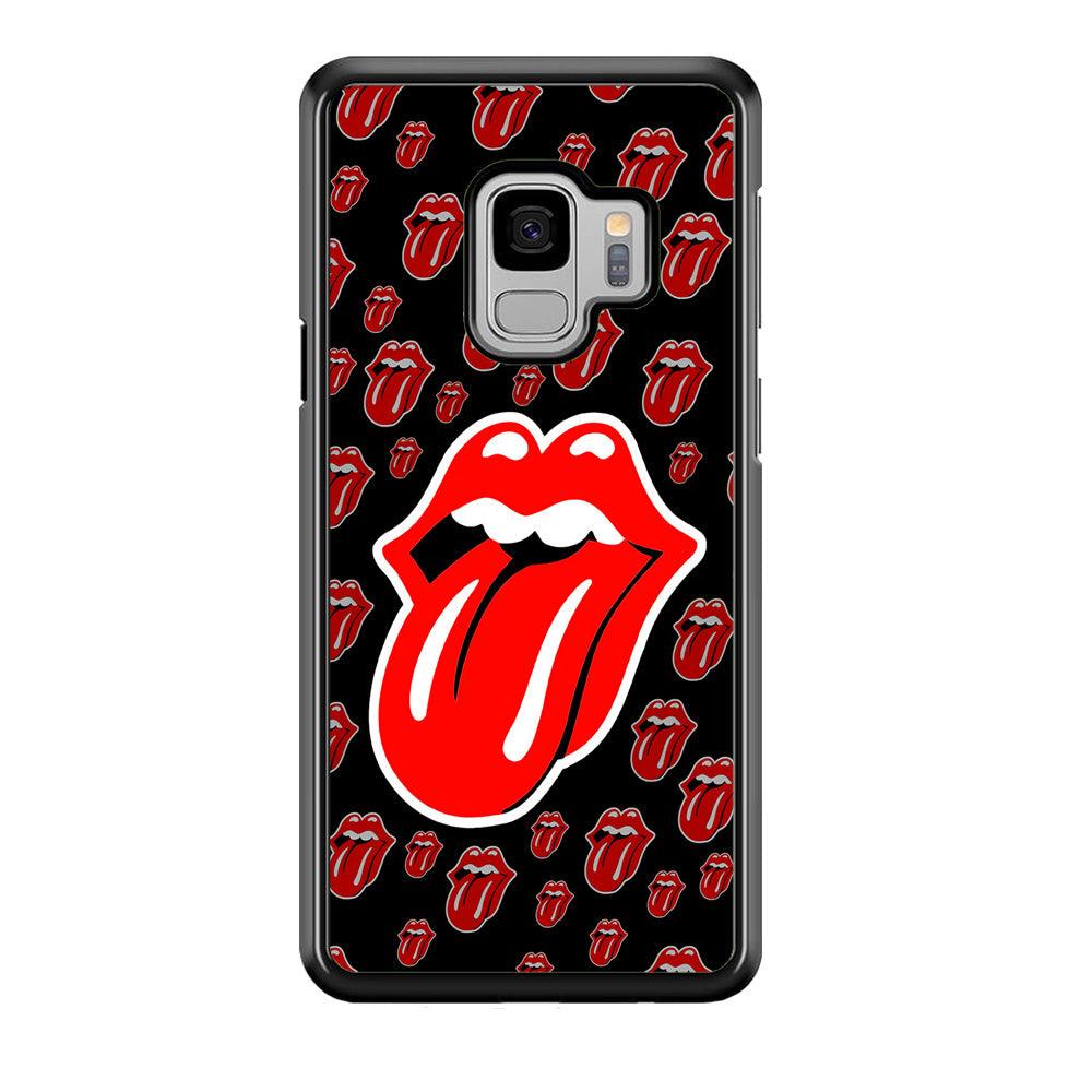 The Rolling Stones Logo Samsung Galaxy S9 Case-Rubber / Black (2D Case)-Xtracase