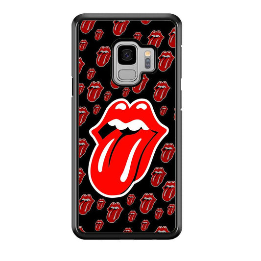 The Rolling Stones Logo Samsung Galaxy S9 Case-Rubber / Black (2D Case)-Xtracase