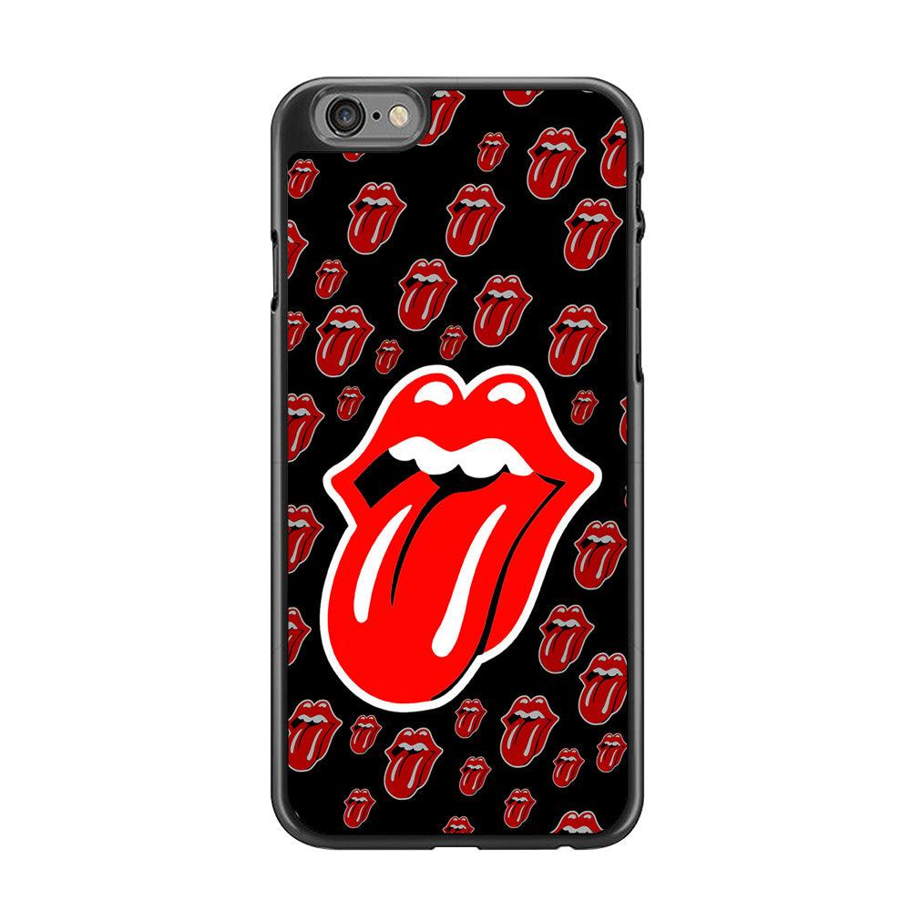 The Rolling Stones Logo iPhone 6 Plus | 6s Plus Case-Rubber / Black (2D Case)-Xtracase