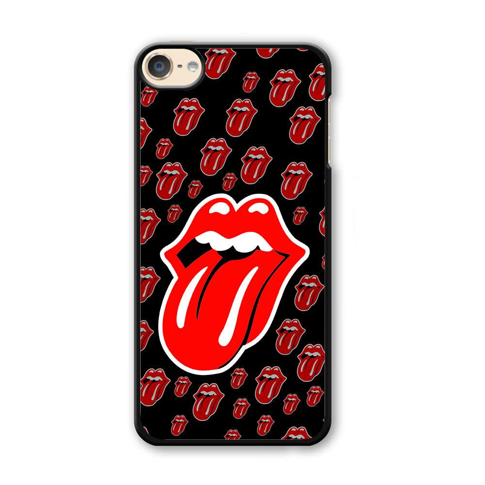 The Rolling Stones Logo iPod Touch 6 Case-Plastic / Black (2D Case)-Xtracase