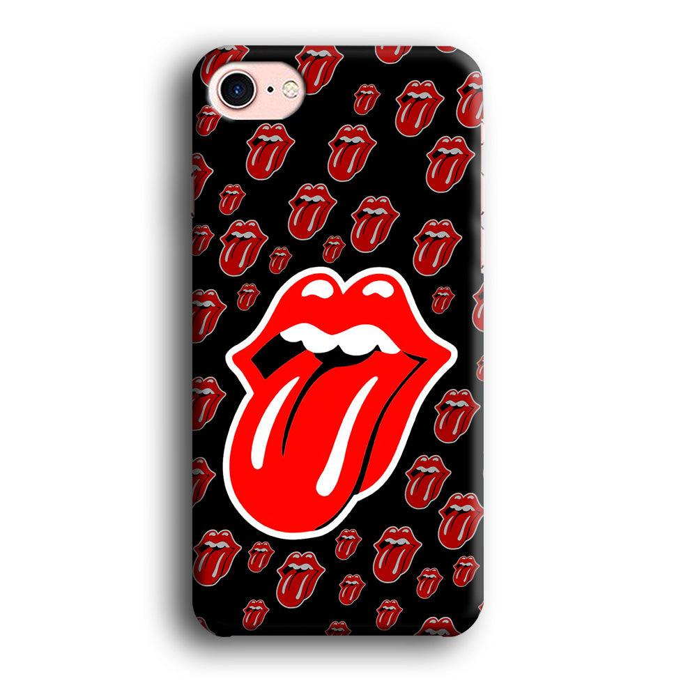 The Rolling Stones Logo iPhone 7 Case-Plastic / Full Wrap (3D Case)-Xtracase