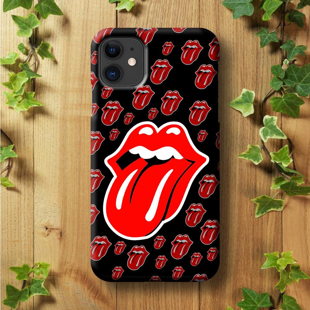 The Rolling Stones Logo iPhone 11 Case-Plastic / Full Wrap (3D Case)-Xtracase