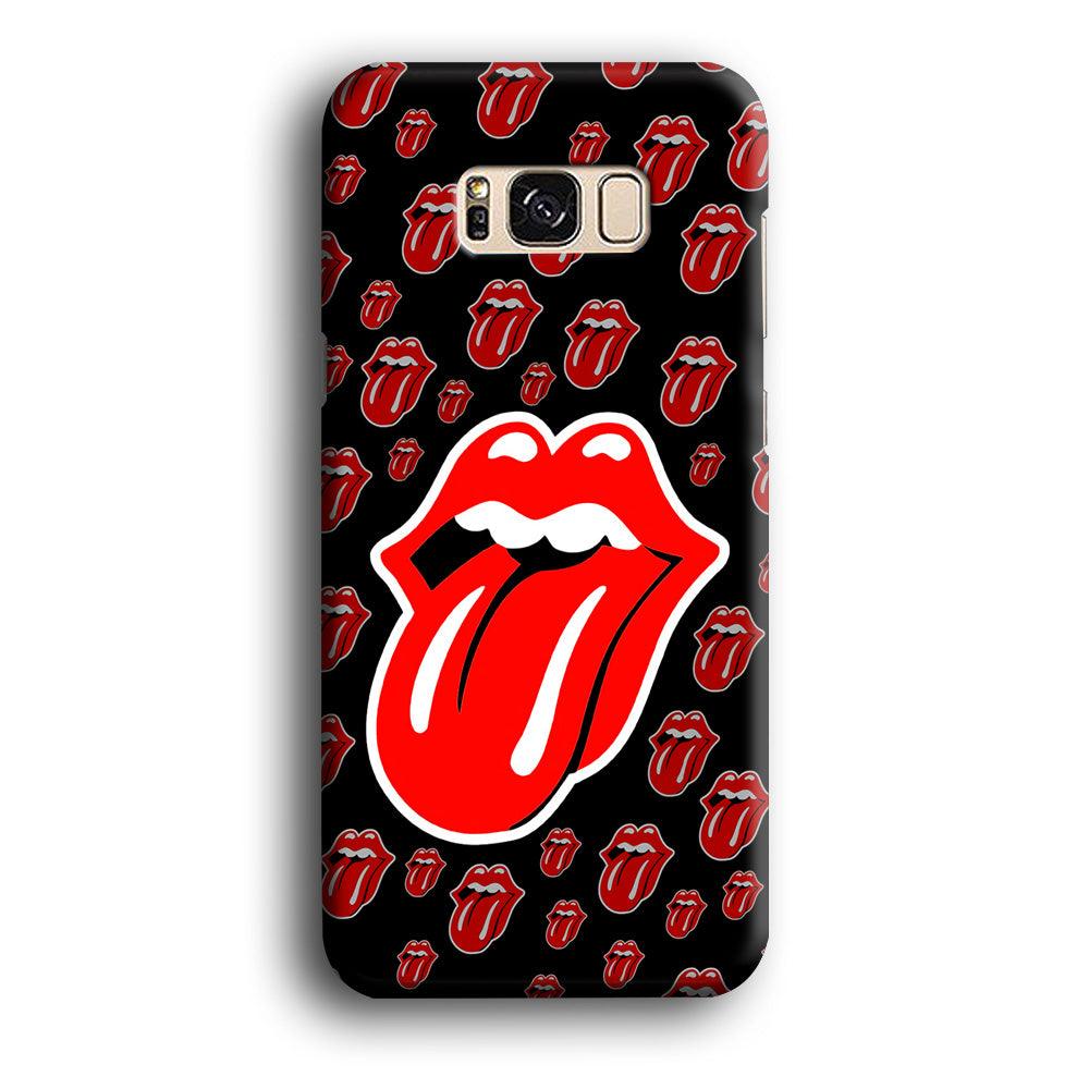 The Rolling Stones Logo Samsung Galaxy S8 Case-Plastic / Full Wrap (3D Case)-Xtracase