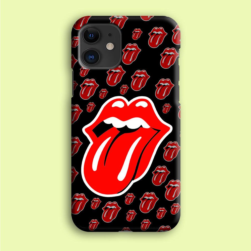 The Rolling Stones Logo iPhone 12 Mini Case-Plastic / Full Wrap (3D Case)-Xtracase