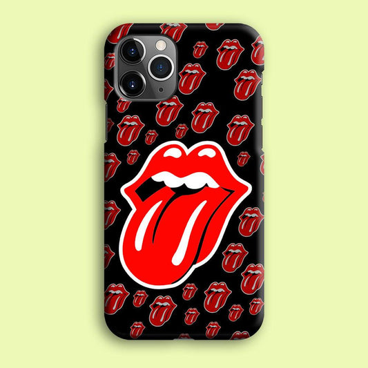 The Rolling Stones Logo iPhone 12 Pro Case-Plastic / Full Wrap (3D Case)-Xtracase