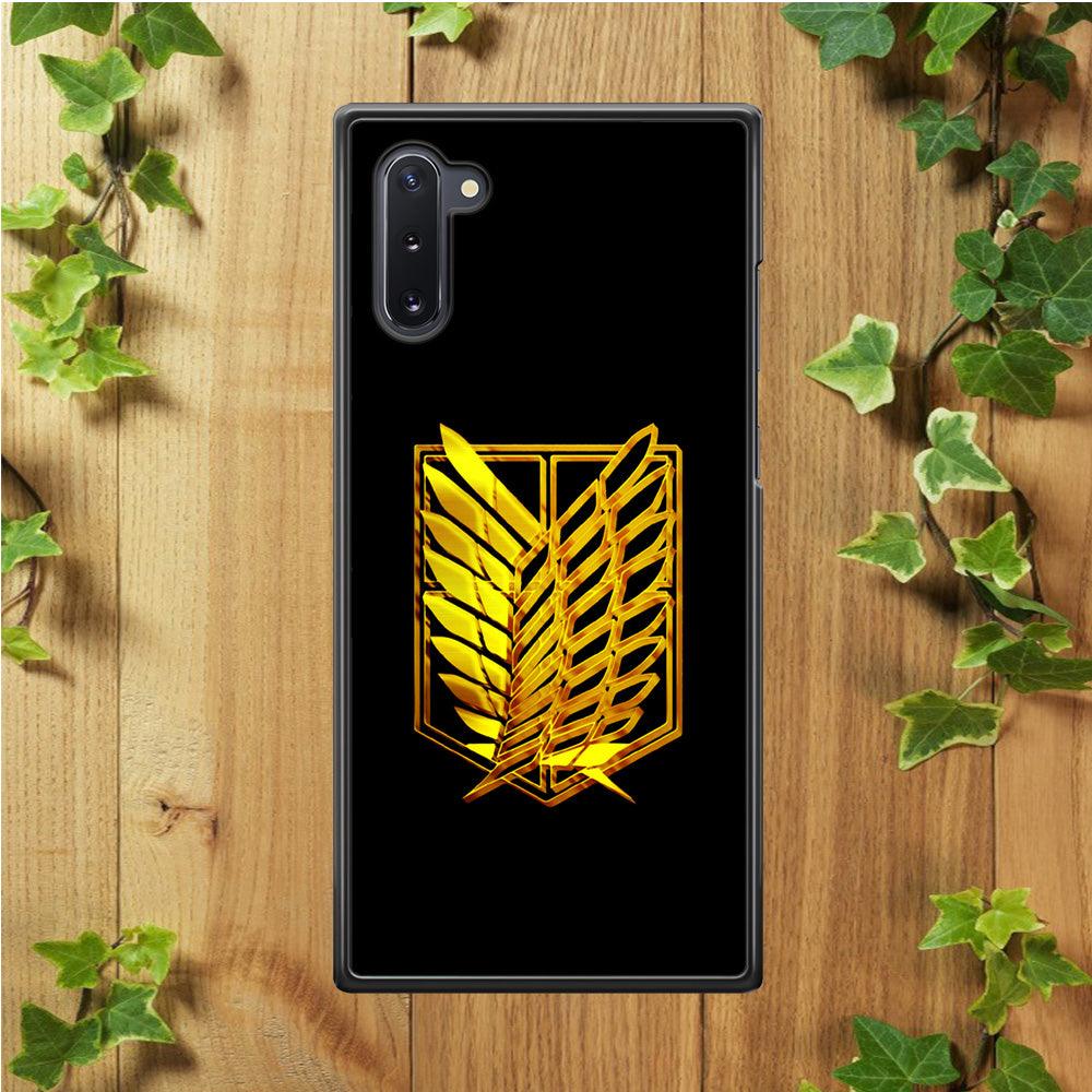 The Survey Corps Gold Samsung Galaxy Note 10 Case-Plastic / Full Wrap (3D Case)-Xtracase