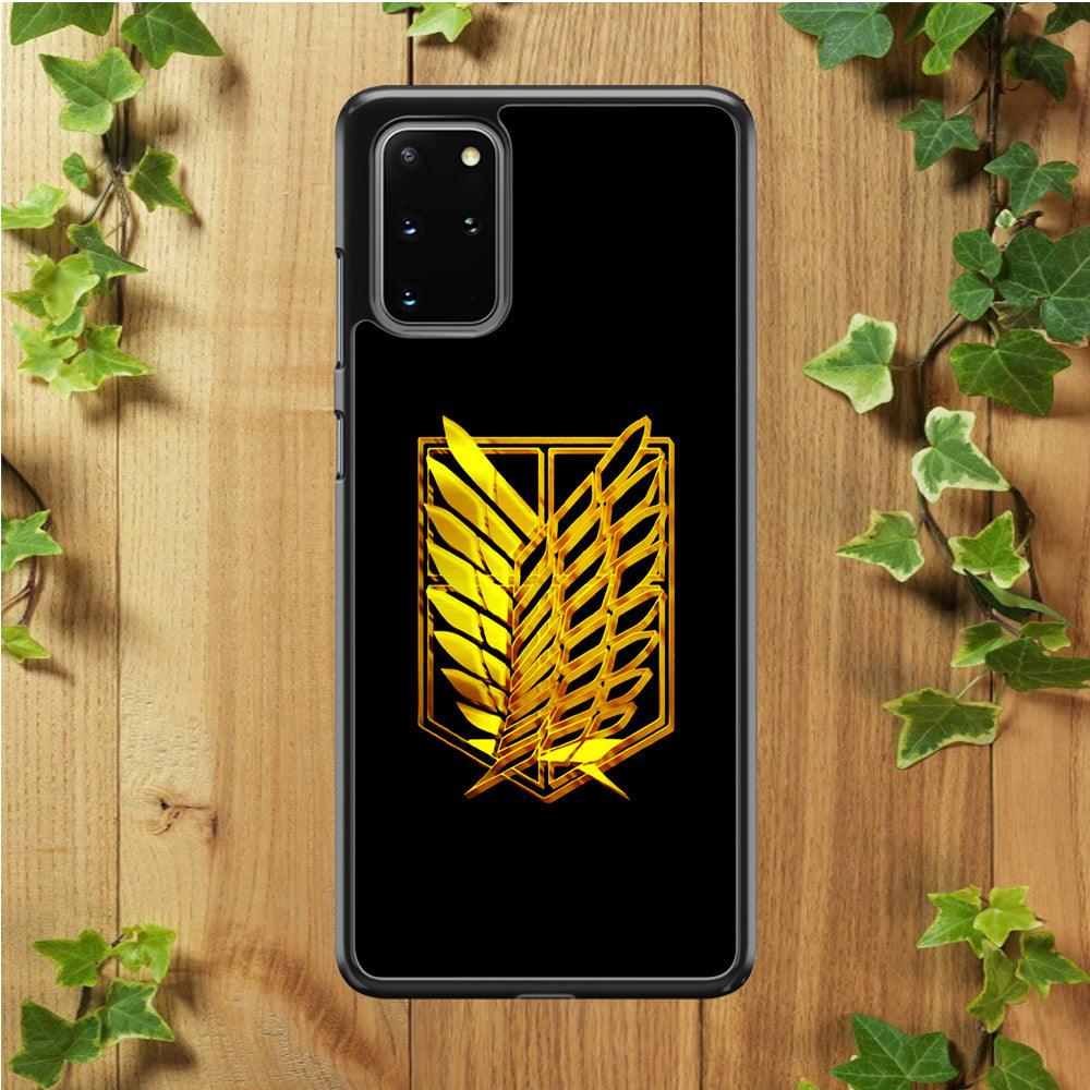 The Survey Corps Gold Samsung Galaxy S20 Plus Case-Plastic / Full Wrap (3D Case)-Xtracase