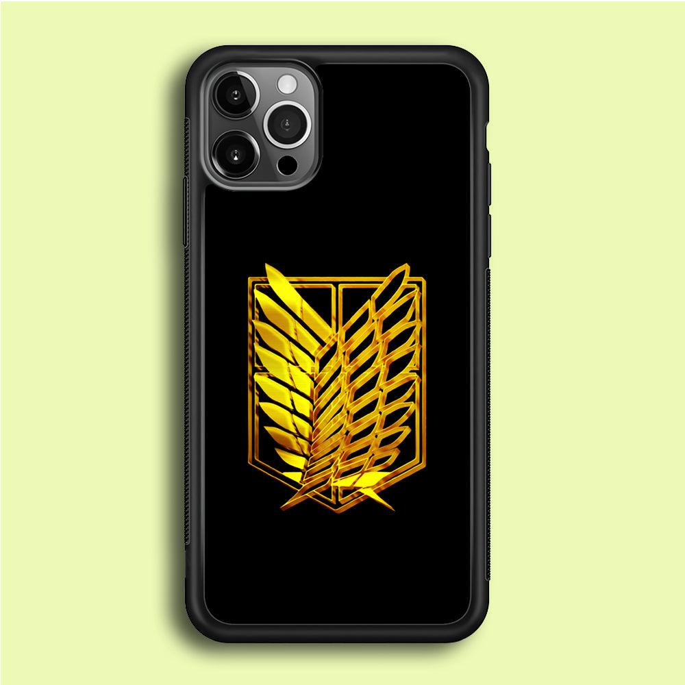 The Survey Corps Gold iPhone 12 Pro Case-Plastic / Full Wrap (3D Case)-Xtracase