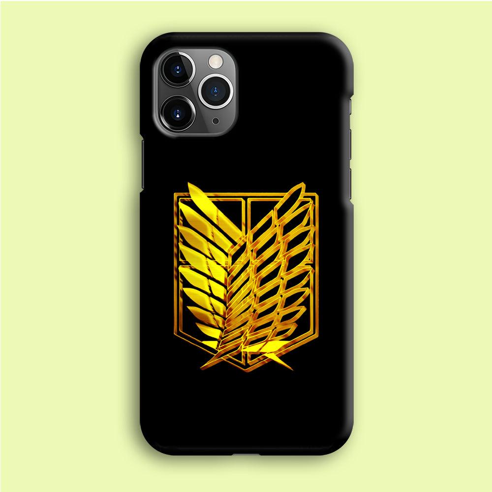 The Survey Corps Gold iPhone 12 Pro Max Case-Plastic / Full Wrap (3D Case)-Xtracase