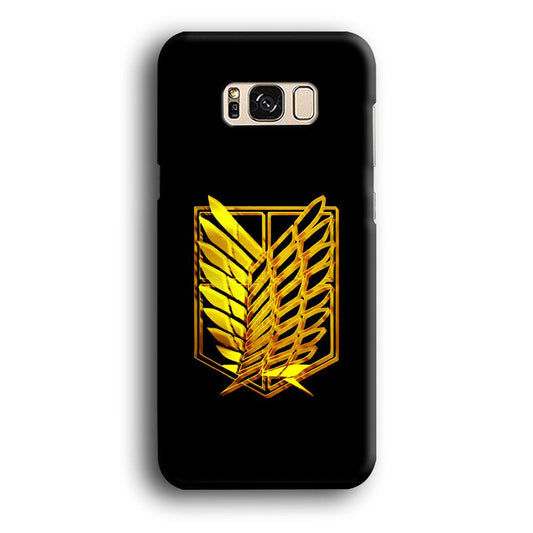 The Survey Corps Gold Samsung Galaxy S8 Case-Plastic / Full Wrap (3D Case)-Xtracase