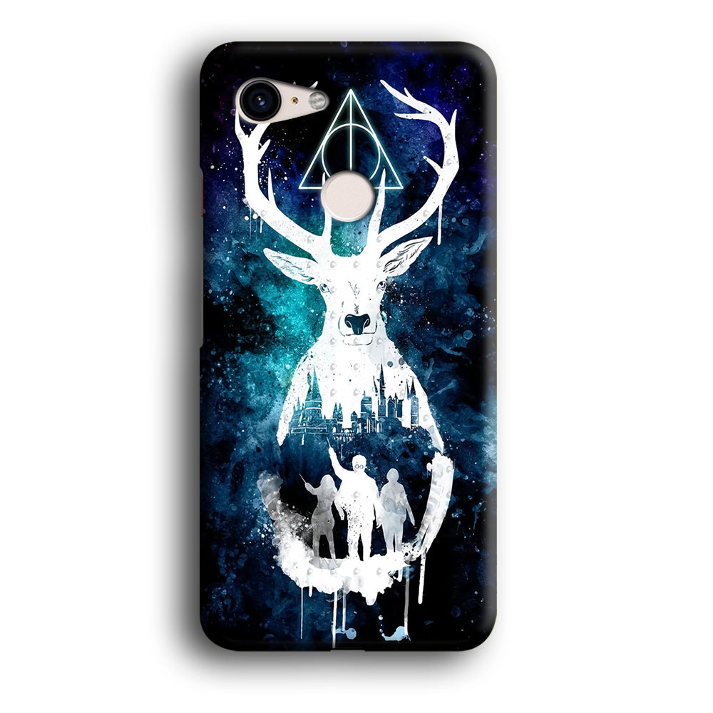 The Deathly Hallows Symbol Deer Google Pixel 3 XL 3D Case